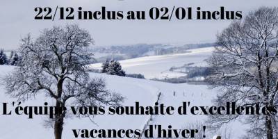 Vacances d&rsquo;hiver