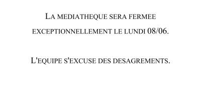 Fermeture Exceptionnelle